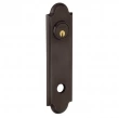 Baldwin<br />R032.112 - 10" ARCHED ROSE - ENTRY OR PASSAGE/PRIVACY -VENETIAN BRONZE R032112