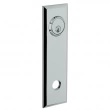 Baldwin<br />R035.260 - 10" RECTANGULAR ROSE - ENTRY OR PASSAGE/PRIVACY - POLISHED CHROME R035260