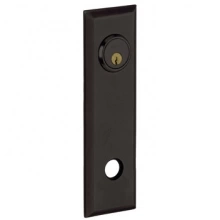 Baldwin - R035.402 - 10" RECTANGULAR ROSE - ENTRY OR PASSAGE/PRIVACY - DISTRESSED OIL RUBBED BRONZE R035402