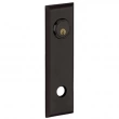 Baldwin<br />R035.402 - 10" RECTANGULAR ROSE - ENTRY OR PASSAGE/PRIVACY - DISTRESSED OIL RUBBED BRONZE R035402