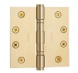 Baldwin<br />Square Corner 4 x 4"  .130" Thick Single Hinge - 1041.003 Lifetime Finish Polished Brass Door Hinge IN STOCK Quick Ship