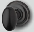 Baldwin<br />5025.102 - Egg Knob Set with 5048 Rose - Oil Rubbed Bronze 5025102 Quick Ship