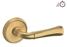 Baldwin - 5113.033.PASS IN STOCK - 5113 Lever w/ 5078 Rose - Passage Set, Vintage Brass Finish 5113033PASS Quick Ship