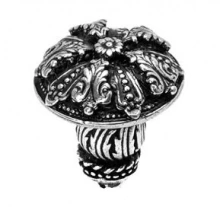 Carpe Diem Cabinet Knobs - 1060 1 5/16"  - Acanthus med knob Renaissance style w/ feather scroll foot