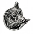Carpe Diem Cabinet Knobs<br />2501  2-1/8"  - Large Bear Head knob with fish in mouth 