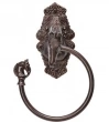 Carpe Diem Cabinet Knobs<br />3810  8-1/4"  -  Horse with tularosa back plate swing towel ring left 