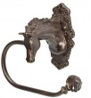 Carpe Diem Cabinet Knobs<br />3812   7"  - Horse with tularosa back plate swing tissue holder right