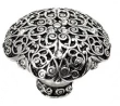 Carpe Diem Cabinet Knobs<br />4515  2 1/16"  - Monticello over sized knob with Swarovski Crystals