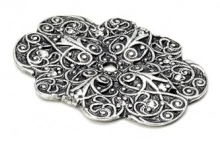 Carpe Diem Cabinet Knobs - 4520   2 3/8" - Monticello large oval back plate with Swarovski Crystals