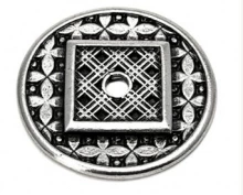 Carpe Diem Cabinet Knobs - 4715   2"  - Geometric round back plate 