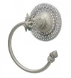Carpe Diem Cabinet Knobs<br />4889   5-3/4" -  Coastal Living Neptune towel ring right with Swarovski Crystals