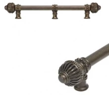 Carpe Diem Cabinet Knobs - 5577    14-7/8" - Cricket Cage large finial 12" c to c appliance/long pull; 5/8" smooth bar & center brace