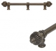 Carpe Diem Cabinet Knobs 5577 14 7/8" <br /> Cricket Cage large finial 12" c to c appliance/long pull; 5/8" smooth bar & center brace