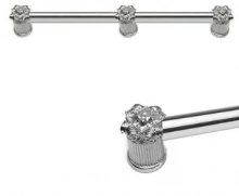 Carpe Diem Cabinet Knobs - 5637   13-1/8"  - Oracle 12" c to c appliance/long pull; 5/8" smooth bar & center brace 