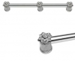 Carpe Diem Cabinet Knobs 5637   13-1/8" <br />Oracle 12" c to c appliance/long pull; 5/8" smooth bar & center brace 