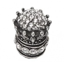 Carpe Diem Cabinet Knobs - 6302      7/8" - Queen Elizabeth medium knob w/ Swarovski Crystals