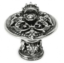 Carpe Diem Cabinet Knobs - 6707   1-1/2" - King Henry Shield knob