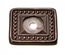 Carpe Diem Cabinet Knobs - 689  1-1/2" - Round beaded escutcheon