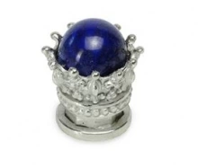 Carpe Diem Cabinet Knobs - 6903   7/8" - King George petite small knob with semi-precious stones