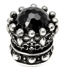 Carpe Diem Cabinet Knobs - 6904  1-1/8" - King George large round knob with semi precious stones