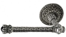 Carpe Diem Cabinet Knobs - 7018   7-1/2"  - King George tissue bar left with semi-precious stones