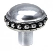 Carpe Diem Cabinet Knobs<br />708  1 1/4"  - Classic large round knob with beaded rim 