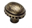 Carpe Diem Cabinet Knobs<br />713  1 1/4" - Classic large oval knob with beaded rim 