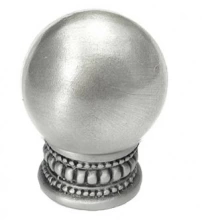 Carpe Diem Cabinet Knobs - 724   1-1/8" - Classic large round knob w/ beaded treatment on bottom