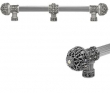 Carpe Diem Cabinet Knobs 7664   24" <br />Versailles large finial 22" c to c appliance/long pull; 5/8" smooth bar & center brace with Swarovski Crystals