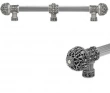 Carpe Diem Cabinet Knobs<br />7662   12"  - Versailles large finial 12" c to c appliance/long pull; 5/8" smooth bar & center brace with Swarovski Crystals