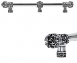 Carpe Diem Cabinet Knobs 7673/15" <br />Versailles small finial 15" c to c appliance/long pull; 5/8" smooth bar & center brace with Swarovski Crystals 
