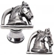 Carpe Diem Cabinet Knobs<br />8003 Right   1-1/2" - Horse in stirrup with strap knob right
