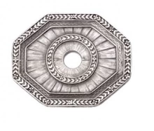 Carpe Diem Cabinet Knobs - 8007   1-1/2" - Laurel leaf escutcheon