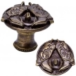 Carpe Diem Cabinet Knobs<br />8071  1 5/8"  - Classic boots with cowboy hat 