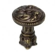 Carpe Diem Cabinet Knobs<br />852  1-1/8" - Acanthus & beaded knob with column base Rosette style