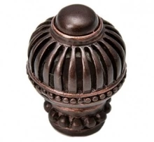 Carpe Diem Cabinet Knobs - 968  1 1/2"  - Cricket Cage large round knob with beaded base