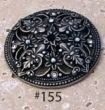 Carpe Diem Cabinet Knobs<br />155 - 155 Juliane Grace back plate with Swarovski Crystals