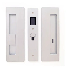 Cavilock<br />CL400B0134 - Cavilock Cavity Sliders Magnetic Privacy Pocket Door Set, Snib LH (Left Hand)/ Emerg RH, Satin Chrome, for 1 3/4" Door Thickness