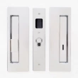 Cavilock<br />CL400B0029 - Cavity Sliders Magnetic Privacy Pocket Door Set, Snib LH (Left Hand)/ Emerg RH, Bright Chrome, for 1 3/8" Door Thickness