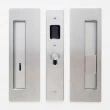 Cavilock<br />CL400B0128 - Cavity Sliders Magnetic Privacy Pocket Door Set, Emerg LH/Snib RH (Right Hand), Satin Chrome, for 1 3/8" Door Thick
