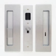 Cavilock<br />CL400B0129 - Cavity Sliders Magnetic Privacy Pocket Door Set, Snib LH (Left Hand)/ Emerg RH, Satin Chrome, for 1 3/8" Door Thickness