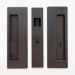 Cavilock<br />CL400B0234 - Cavity Sliders Magnetic Privacy Pocket Door Set, Snib LH (Left Hand)/ Emerg RH, Oil Rubbed Bronze, for 1 3/4" Door Thickness