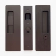 Cavilock<br />CL400C0227 - Cavity Sliders Magnetic Key Locking Pocket Door Set, Snib LH (Left Hand)/Key RH (Right Hand), Oil Rubbed Bronze, for 1 3/8" Door Thickness