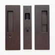 Cavilock<br />CL400C0228 - Cavity Sliders Magnetic Key Locking Pocket Door Set, Key LH (Left Hand)/Snib RH (Right Hand), Oil Rubbed Bronze, for 1 3/8" Door Thickness