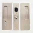Cavilock<br />CL400C0328 - Cavity Sliders Magnetic Key Locking Pocket Door Set, Key LH (Left Hand)/Snib RH (Right Hand), Satin Nickel, for 1 3/8" Door Thickness