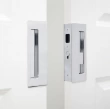 Cavilock<br />CL400D0035 - Cavity Sliders Magnetic Bi-Parting Privacy Pocket Door Set, Snib/Snib, Bright Chrome, for 1-3/8" Door Thickness