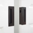 Cavilock<br />CL400D0225 - Cavity Sliders Bi-Parting Passage Pocket Door Set, Non-Latching, Oil Rubbed Bronze, for 1-3/8" Door Thickness