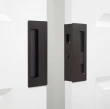 Cavilock<br />CL400D0238 - Cavity Sliders Magnetic Bi-Parting Privacy Pocket Door Set, Emerg/Snib, Oil Rubbed Bronze, for 1-3/8" Door Thickness