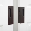 Cavilock<br />CL400D0252 - Cavity Sliders Magnetic Bi-Parting Pocket Door Set, Snib/Key, Oil Rubbed Bronze, for 1-3/8" Door Thickness