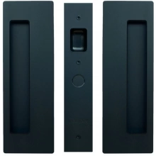 Cavilock - CL400A0428 - Cavity Sliders Passage Pocket Door Set, Magnetic Latching, Matte Black, for 1 3/8" Door Thickness